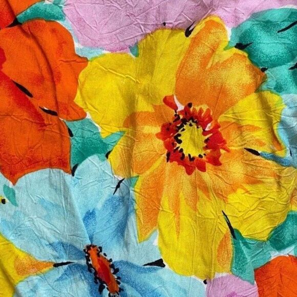 Vintage Jams World Womens Tropical Floral Hawaiian Mini Skirt Skort Sz S - Picture 2 of 5